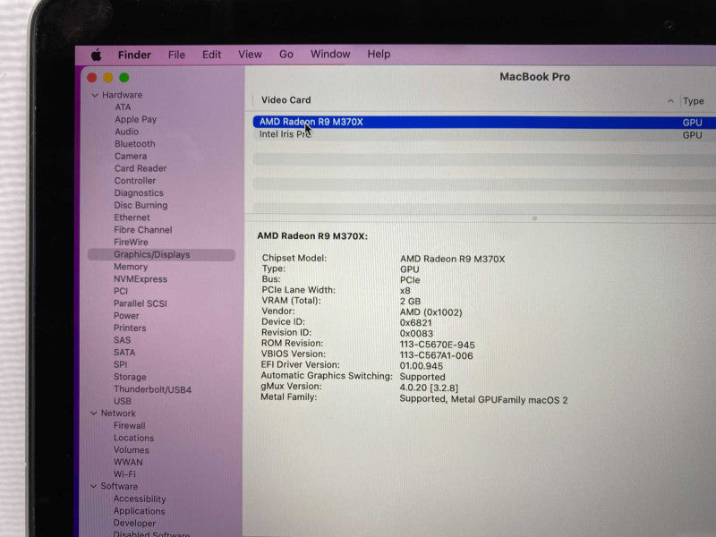 Mid 2015 MacBook Pro Retina 15-inch with intel i7 CPU 16GB RAM & 250GB Storage -