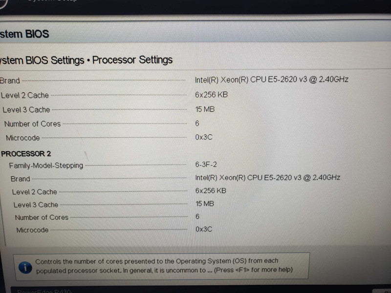 Dell PowerEdge R430 2x Xeon E5-2620 v3 @ 2.40 GHz 128 GB RAM H730 Mini )