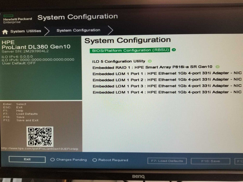 HPE Proliant DL380 G10, 1x Xeon Silver 4214 2.2GHz 12C, 32GB DDR4, Read _