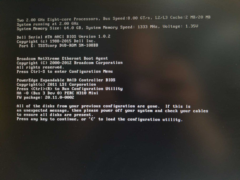 Dell PowerEdge R720 2x Xeon E5-2650 2.0GHz 8C, 64GB RAM, H310 Mini 2x PSU 2.5\\" _