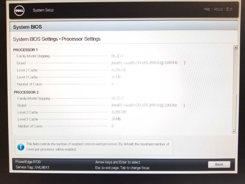 Dell PowerEdge R720 2x Xeon E5-2650 2.0GHz 8C, 64GB RAM, H310 Mini 2x PSU 2.5\\" _