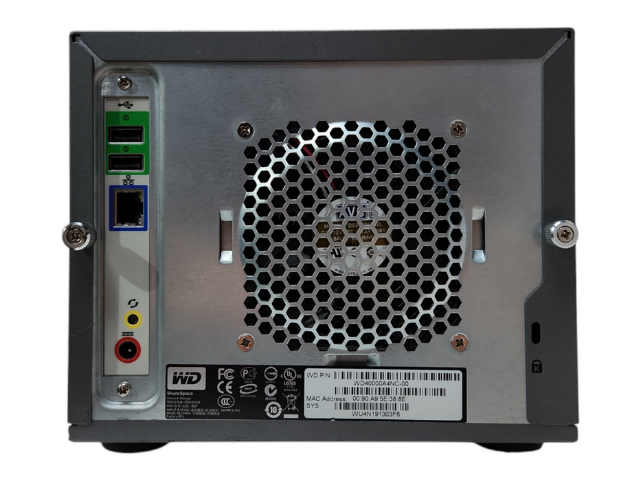 Western Digital WD80000A4NC 4-Bays NAS, No HDD, READ