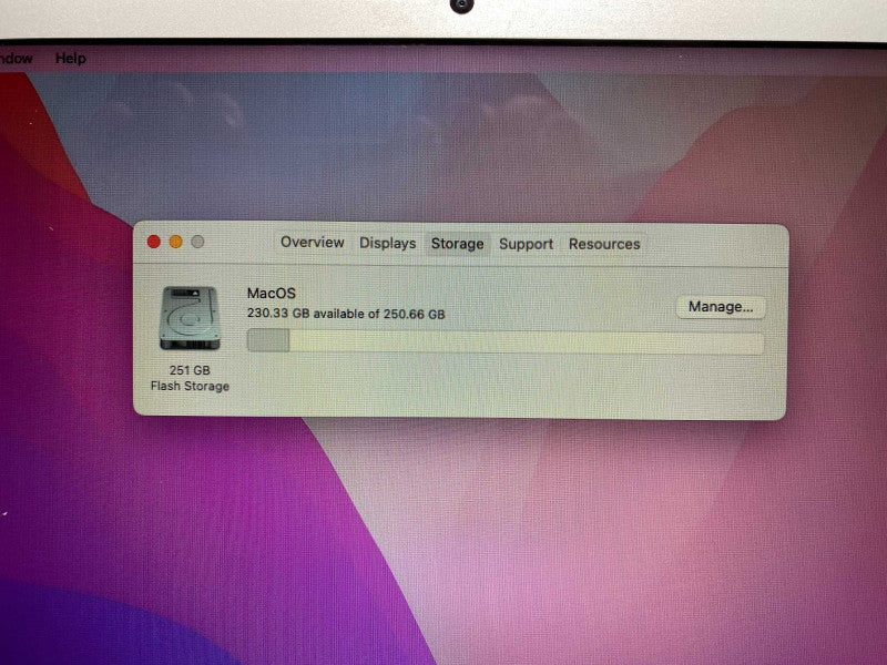2017 13-inch MacBook Air with Intel i5 CPU 8G BRAM & 250GB Storage  -