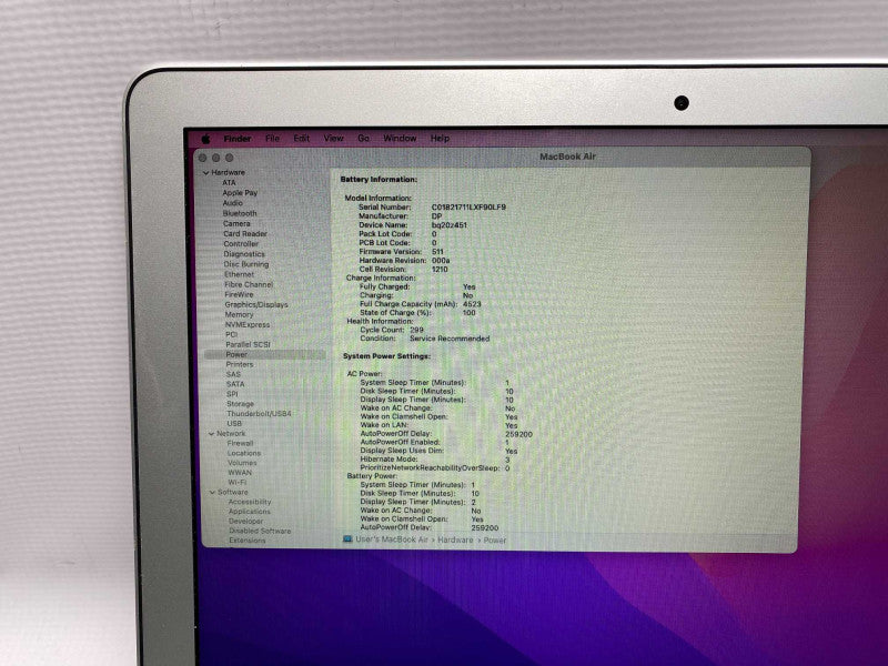 2017 13-inch MacBook Air with Intel i5 CPU 8G BRAM & 250GB Storage  -