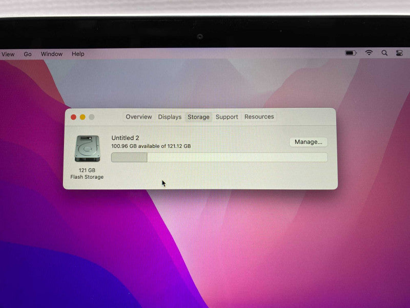 2015 MacBook Pro Retina 13-inch with intel i5 CPU 8GB RAM & 120GB Storage  -