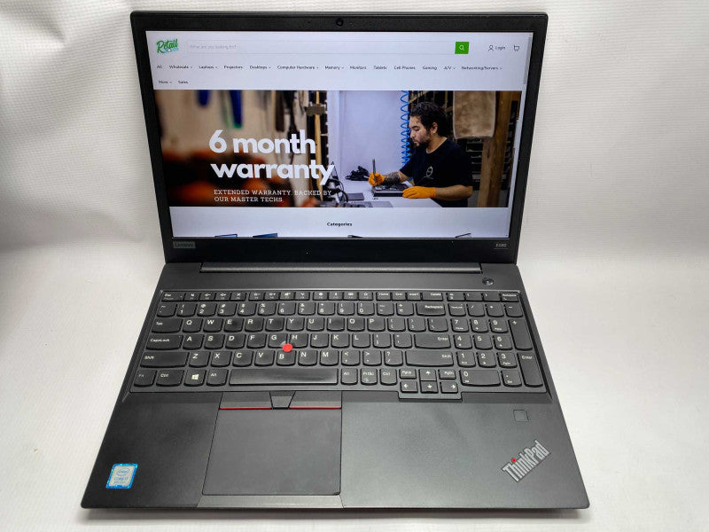 Lenovo ThinkPad E580 with i7-8550U CPU 8GB RAM & 256GB SSD Storage  -