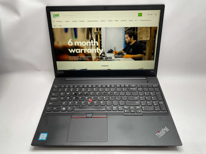 Lenovo ThinkPad E580 with Intel i7-8550U CPU 8GB RAM 256GB SSD Storage  -
