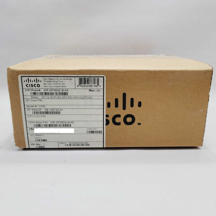 New Factory Sealed Cisco AIR-AP3802I-B-K9 =