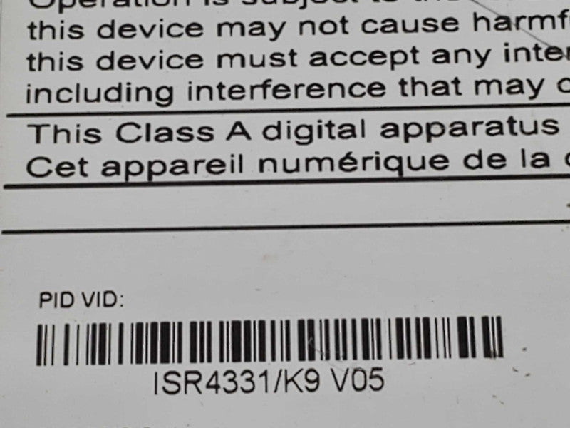 Cisco ISR 4331 - ISR4331/K9 - Integrated Service Router - IPbasek9 License, QTY ~