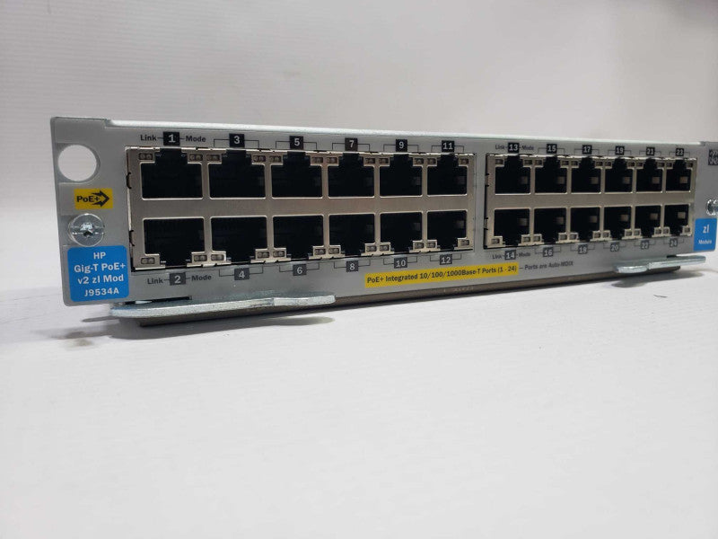 HP Gig-T PoE+ V2 zl Mod Module J9534A for HP Procurve Switch zl zl2 )