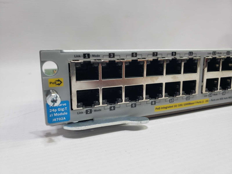 HP J8702A ProCurve 24-port 10/100/1000Base-T PoE Switch 24p Gig-T zl Module )