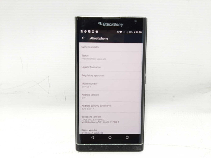 Blackberry PRIV (STV100-3) Black 32GB Unlock $