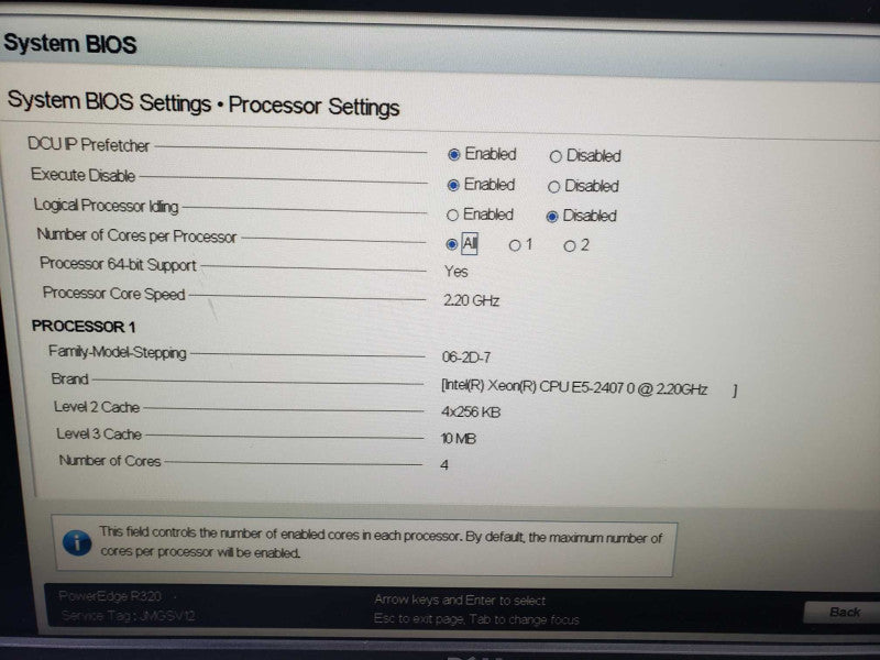 Dell PowerEdge R320 1x Xeon E5-2407 @ 2.20GHz 12 GB RAM 2x PSU )