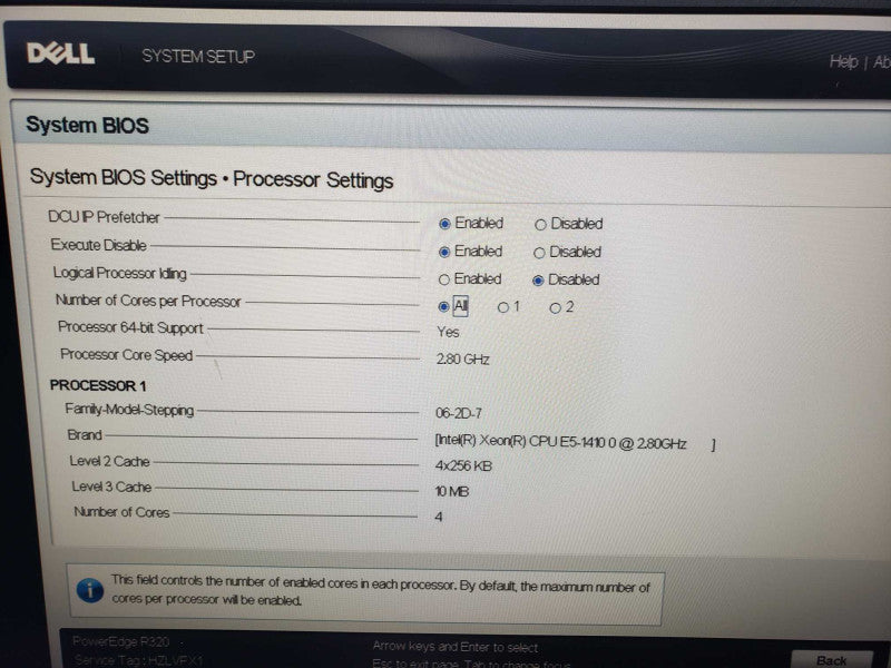 Dell PowerEdge R320 1x Xeon E5-1410 @ 2.80GHz 48 GB RAM 2x PSU )