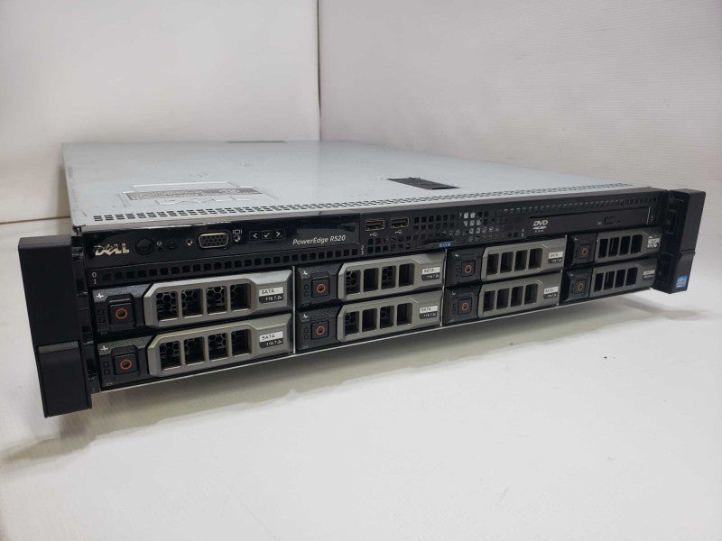Dell PowerEdge R520 1x Xeon E5-2430 @ 2.20GHz 32 GB RAM 2x PSU HDD Caddies )