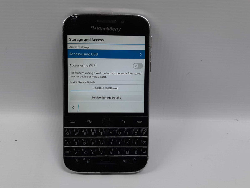 BlackBerry Classic Q20 SQC100-4 16GB Black Wind/Freedom Locked $