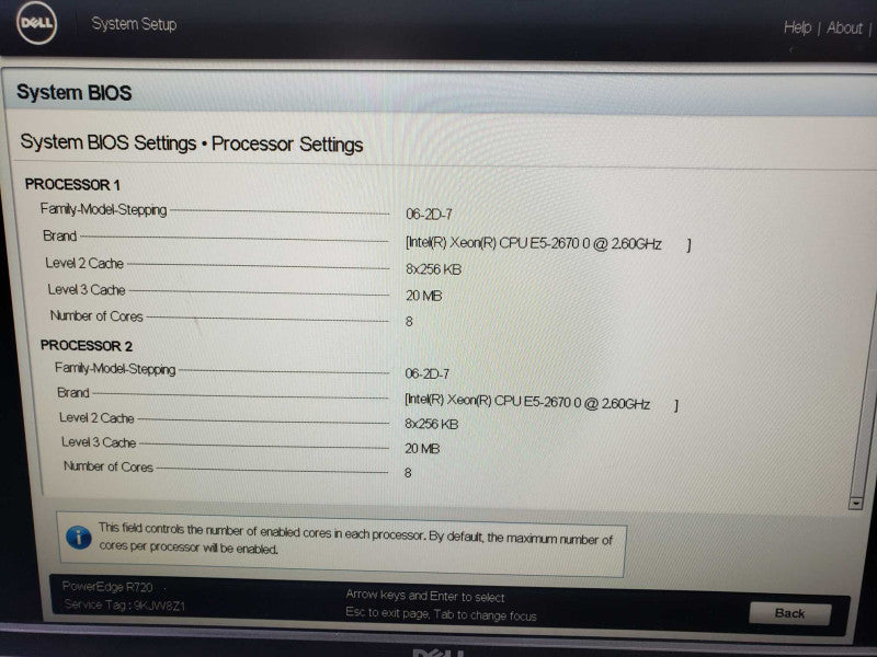 Dell PowerEdge R720 2x Xeon E5-2670 @ 2.60GHz 128 GB RAM 2x PSU )