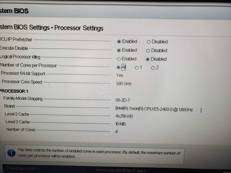 Dell PowerEdge R420 1x Xeon E5-2403 @ 1.80GHz 8GB RAM 2x PSU )