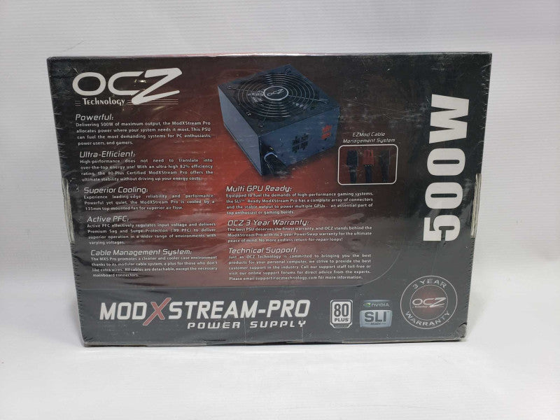 OCZ ModXStream Pro 500W ATX Semi-Modular Power Supply OCZ500MXSP )