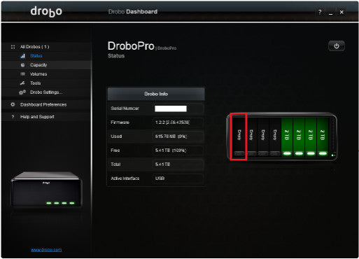 Data Robotics DRPR1-A - Drobo Pro - 6TB Storage [Read] (