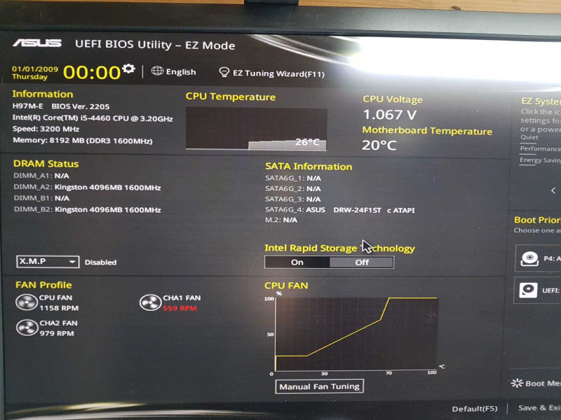 custom PC i5-4460 @ 3.20ghz / 8gb ram / gtx 670 / H97M-E #