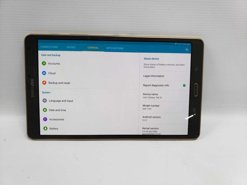 Samsung Galaxy Tab S SM-T700 8.4\\" WiFi Bronze 16GB  )