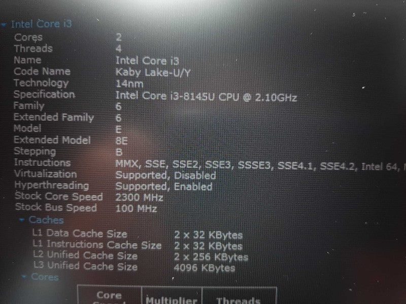 Lenovo Thinkpad E590 i3-8145U @ 2.10GHz  8GB DDR4 256GB NVme 15.6\\" $