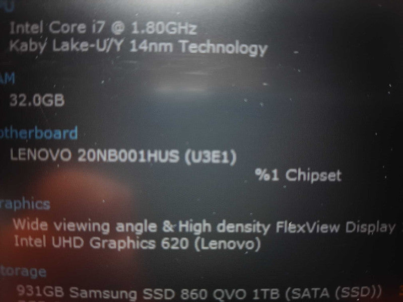 Lenovo Thinkpad E590 i7-8550U @ 1.80GHz 32GB DDR4 1TB SSD 2.5\\" 15.6\\" $
