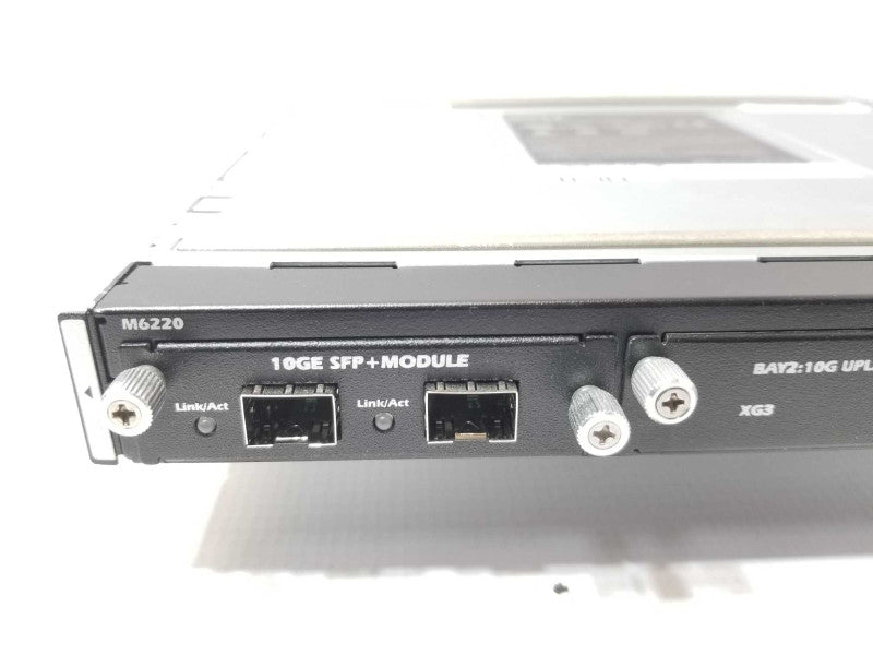Dell PowerConnect M6220 0GM069 blade switch w/ 0U691D 10GE SFP+ Module Q_