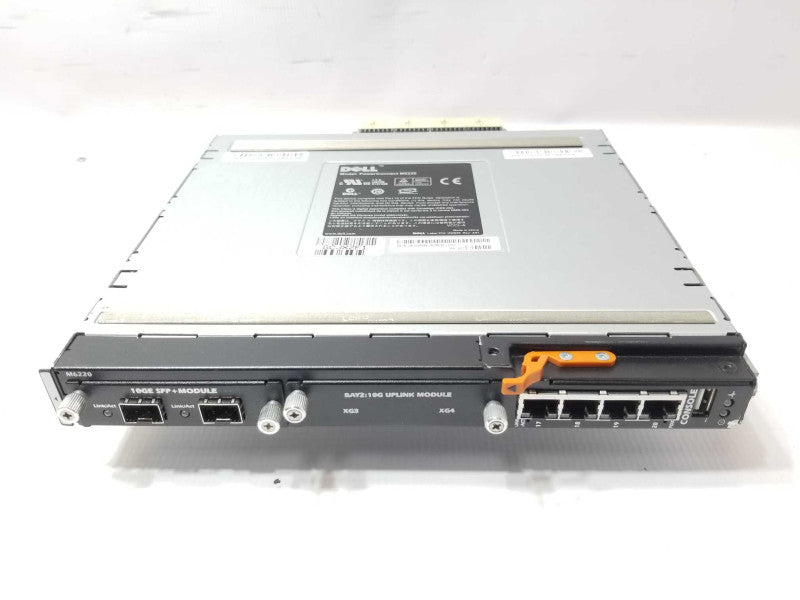 Dell PowerConnect M6220 0GM069 blade switch w/ 0U691D 10GE SFP+ Module Q_
