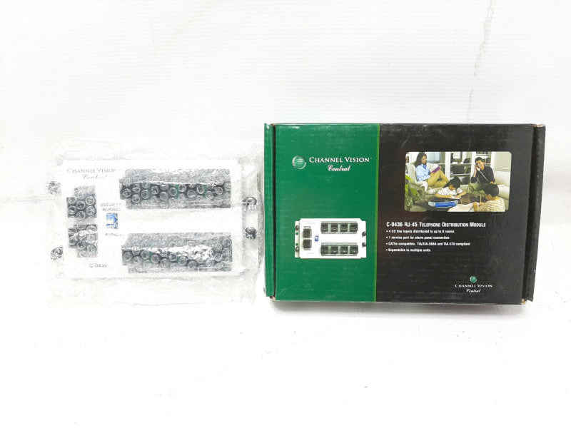 Channel Vision 4x8 RJ45 Telecom Distribution Module (C-0436) Brand new $