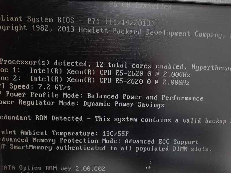 HP Proliant DL360p G8 2x Xeon E5-2620 2.0GHz 96GB ECC DDR3 2xPSU P420i 8x 2.5\\" $