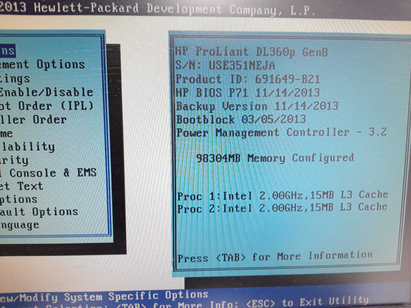HP Proliant DL360p G8 2x Xeon E5-2620 2.0GHz 96GB ECC DDR3 2xPSU P420i 8x 2.5\\" $