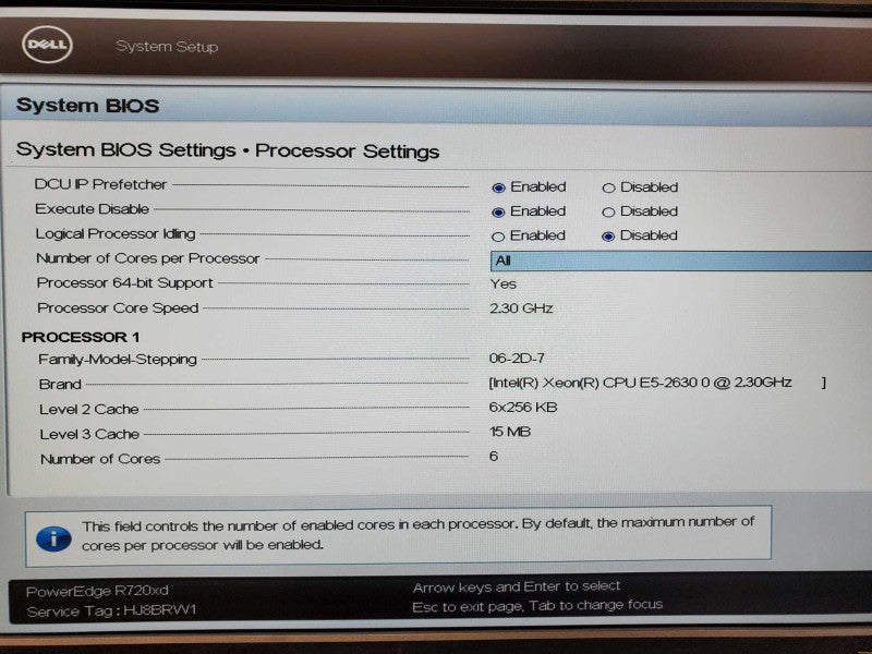 Dell PowerEdge R720xd Xeon E5-2630 @ 2.3GHz 32GB DDR3 12x 3.5\\" No HDD  (