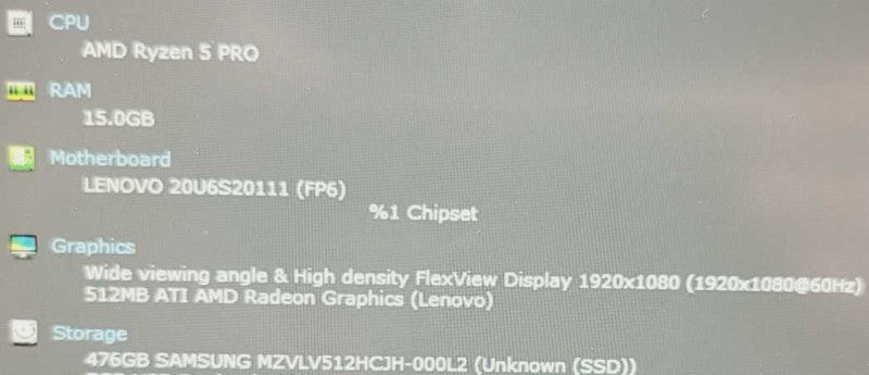Lenovo Thinkpad L14 Gen1, 14\\" FHD Touch Ryzen 5 PRO 4650U 16GB RAM, 512GB SSD =
