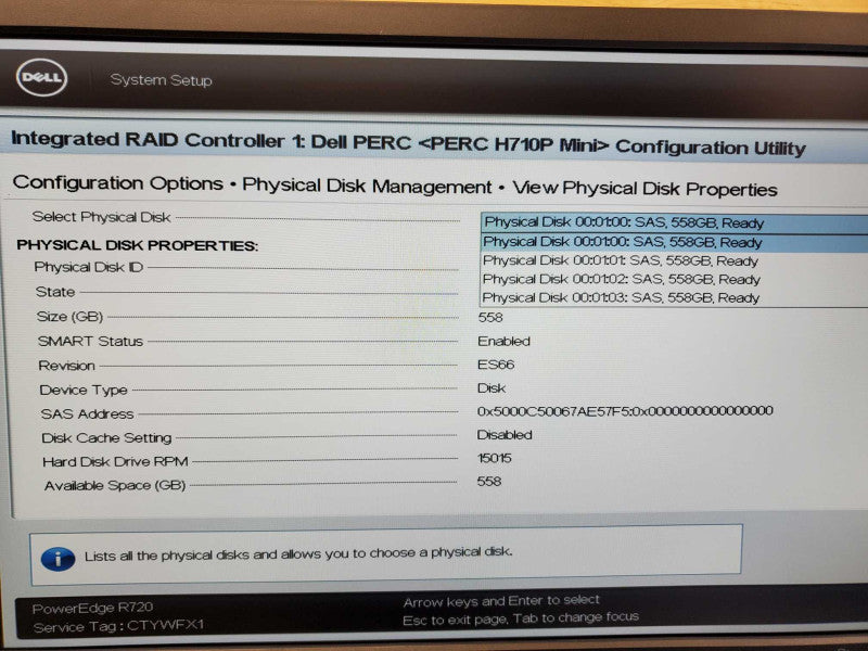 Dell PowerEdge R720 2x Xeon E5-2660 @ 2.2GHz 64GB DDR3 2TB HDD H710P Mini (