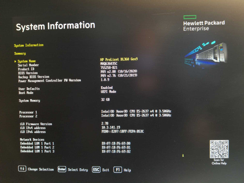 HP ProLiant DL360 Gen9 2x Xeon E5-2637v4 3.5GHz 32GB DDR4 2x PSU P440AR 2.5\\" _