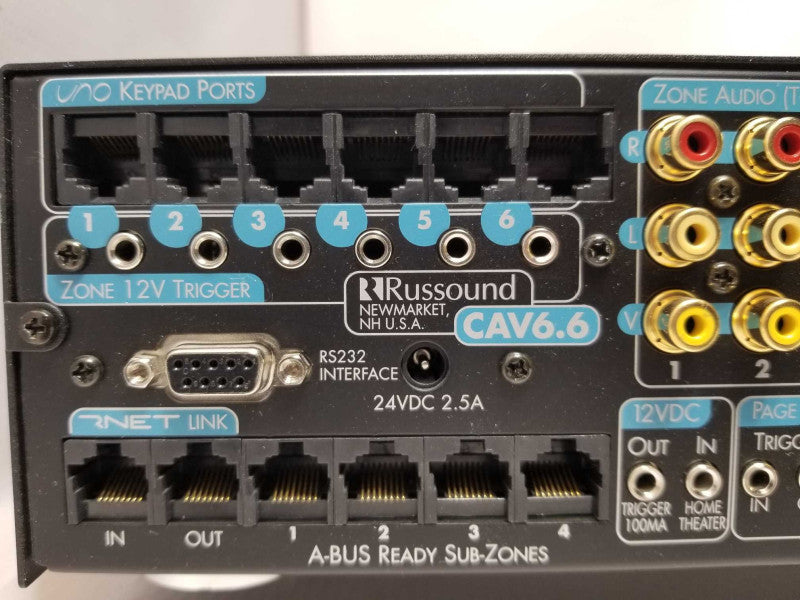 Russound CAV6.6 Multizone Controller/ Amplifier Read _