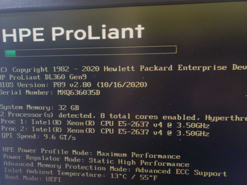 HP DL360 G9, 2x Xeon E5-2637(v4) 3.5GHz QC/32GB, P440ar, 8x2.5\\" ~