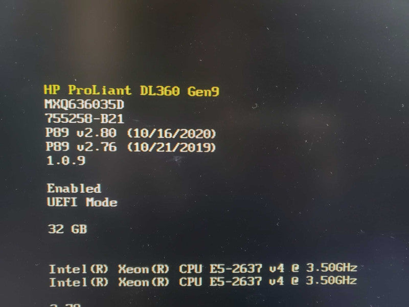 HP DL360 G9, 2x Xeon E5-2637(v4) 3.5GHz QC/32GB, P440ar, 8x2.5\\" ~