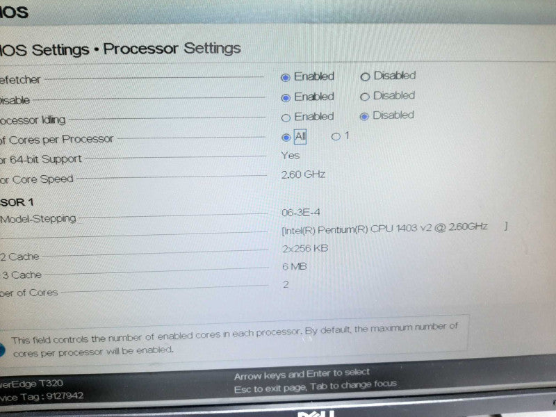 Dell Poweredge T320 Pentium 1403 v2 @ 2.60GHz 32GB ECC DDR3 H310 RAID CTRL  $