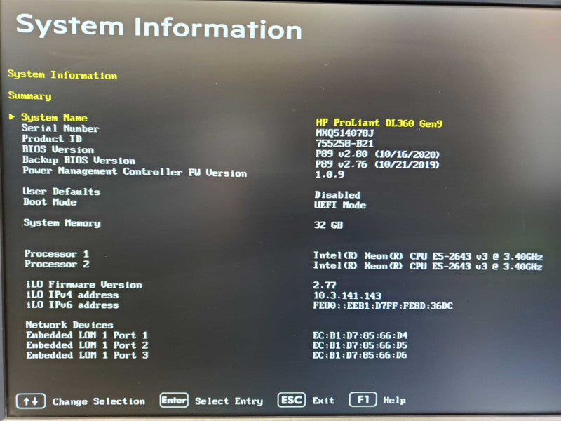 HP DL360 Gen9 2x Xeon E5-2643 v3 @ 3.4GHz 32GB DDR4 8x 2.5\\" No HDD/Raid (