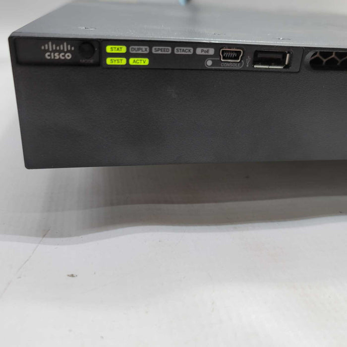 Cisco WS-C3650-24PS-S Catalyst 24 10/100/1000 Ethernet PoE+ 4x1G Switch =