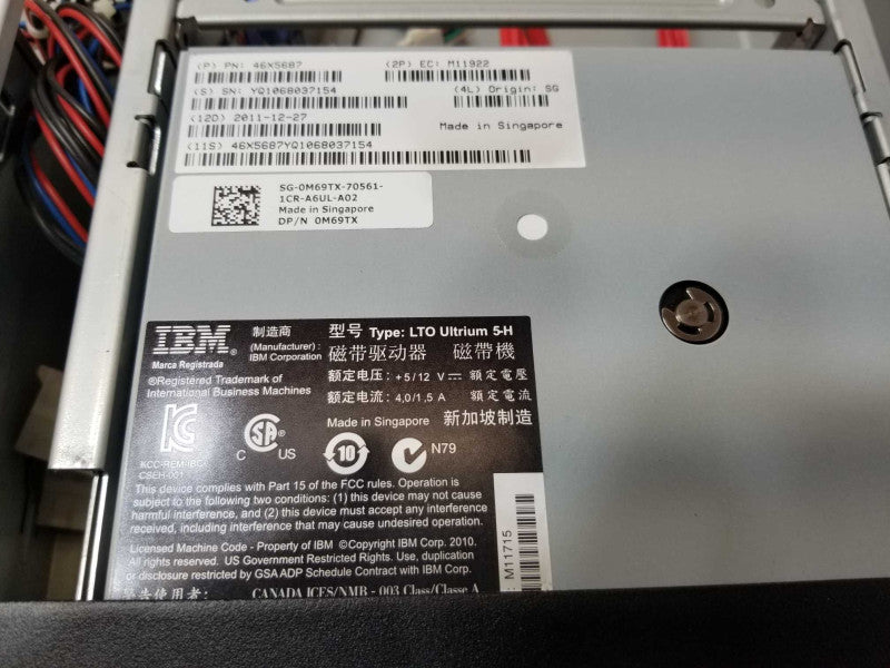Dell PowerVault 114X with 1x LTO Ultrium 5-H Drive, Read _