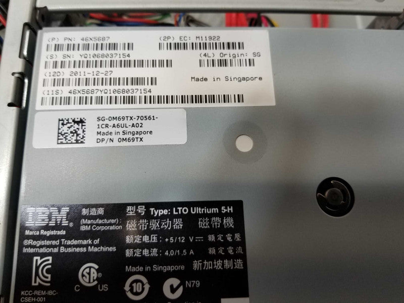 Dell PowerVault 114X with 1x LTO Ultrium 5-H Drive, Read _