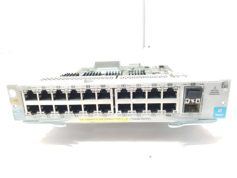 HP J9536A 20-Port Gig-T PoE+/2-Port 10GbE SFP+ v2 zl Expansion Module _