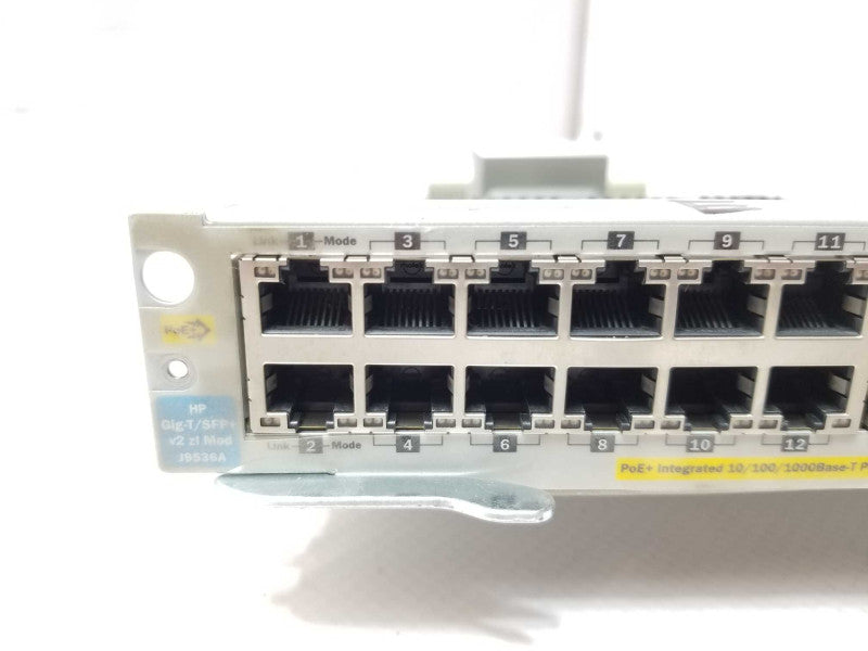 HP J9536A 20-Port Gig-T PoE+/2-Port 10GbE SFP+ v2 zl Expansion Module _
