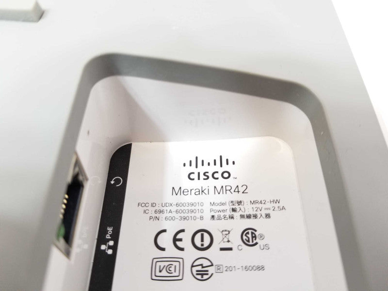 Cisco Meraki MR42-HW Access Point - Unclaimed Q_