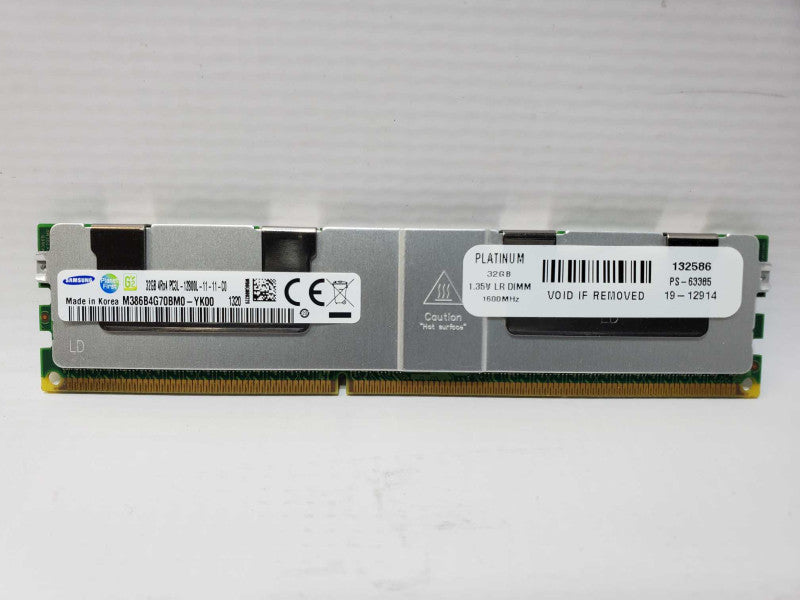 Samsung 32GB 4Rx4 PC3L-12800L [1600 MHz] ECC Server Ram Q(