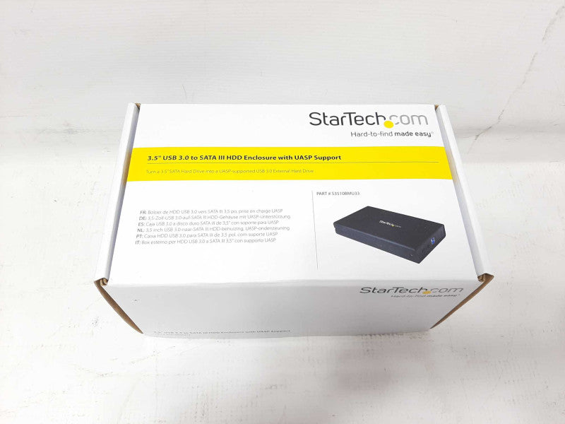 StarTech.com 3.5\\" Black Aluminum USB 3.0 EXTL SATA III SSD/HDD Enclosure NEW Q$